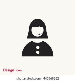 Woman's face icon