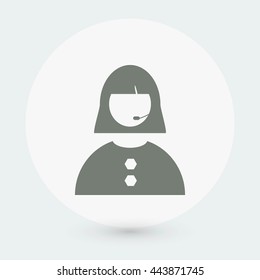 Woman's face icon