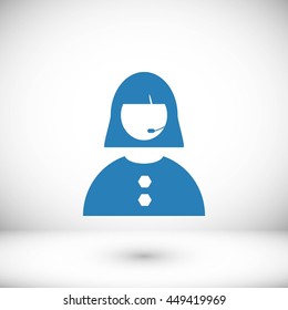 Woman's face icon