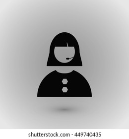 Woman's face icon