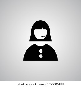 Woman's face icon