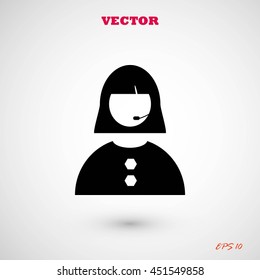 Woman's face icon