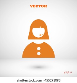 Woman's face icon