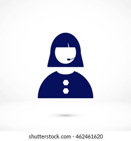 Woman's face icon