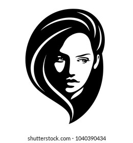 Woman's face, Illustration, Vector graphic