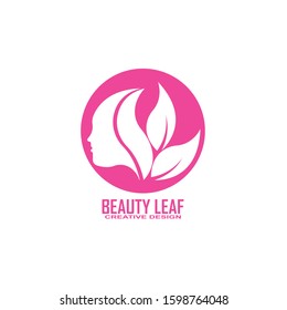 Woman's face in natural shape.Vector logo design template. Design concept for beauty salon, massage, cosmetic and spa.
