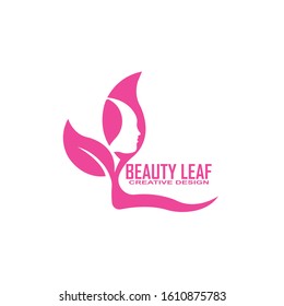 Woman's face in natural shape.Vector logo design template. Design concept for beauty salon, massage, cosmetic and spa.
