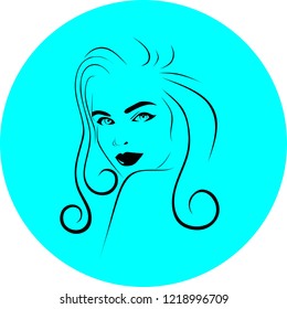 woman's face silhouette