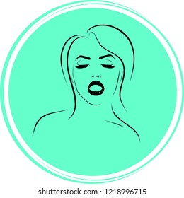 woman's face silhouette