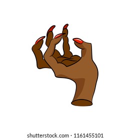 Woman's hand with a manicure.