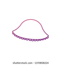 woman's hat icon in nolan style. One of Summer Clothes collection icon can be used for UI, UX