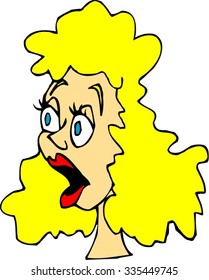 Woman's head - Blonde