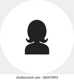 Silueta de cabeza de mujer