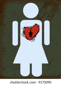 woman's heart for him