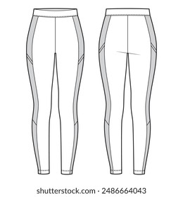 Woman's leggings with side inserts