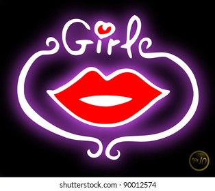Woman's lips