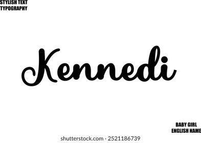 Woman's Name Hand Drawn Lettering Vector Cursive Text Typography  