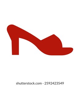 Womans sandal design icon emoticon. Vector illustration on white background of Womans sandal. 
