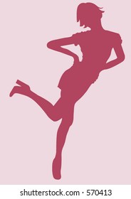 A woman's silhouette