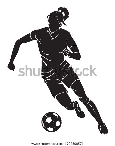 Woman's Soccer, Front
View Sport Silhouette