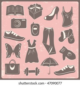 woman's things. vector