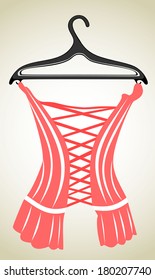 woman's  top on a hanger