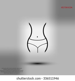woman's waist icon