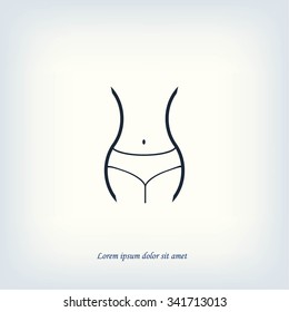 woman's waist icon
