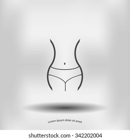 woman's waist icon
