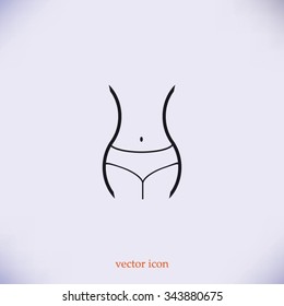woman's waist icon