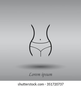 woman's waist icon