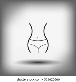 woman's waist icon