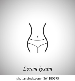 woman's waist icon