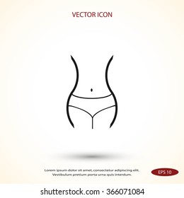woman's waist icon