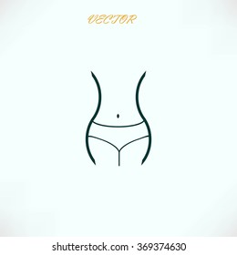 woman's waist icon