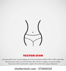 woman's waist icon