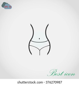 woman's waist icon