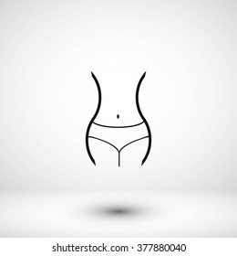 woman's waist icon