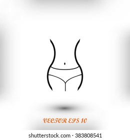 woman's waist icon
