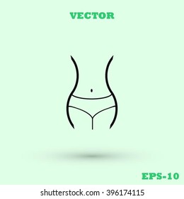 woman's waist icon