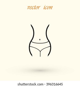 woman's waist icon