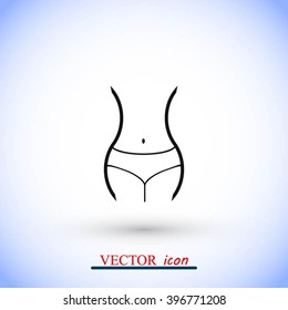 woman's waist icon