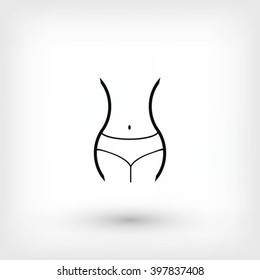 woman's waist icon