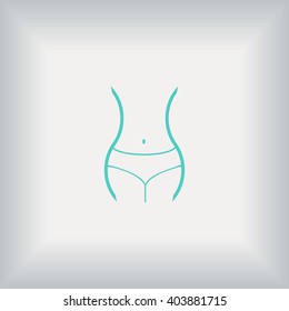 woman's waist icon