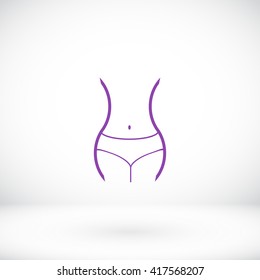 woman's waist icon
