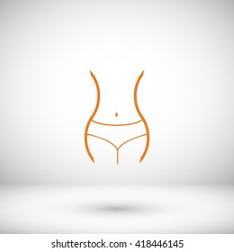 woman's waist icon