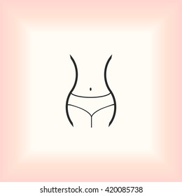 woman's waist icon