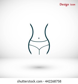 woman's waist icon