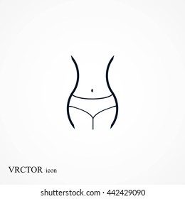 woman's waist icon