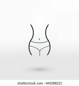 woman's waist icon